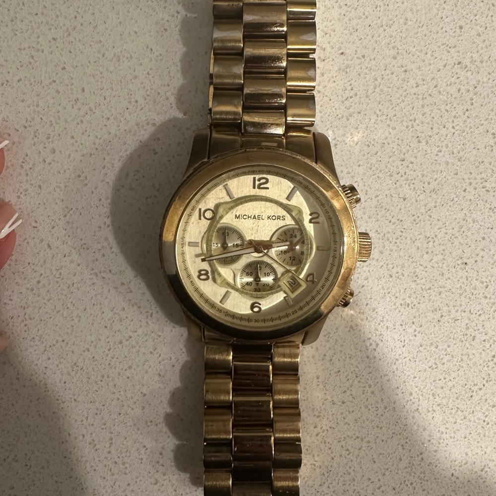 Michael Kors Watch - Oversized Runway Gold-Tone Watch